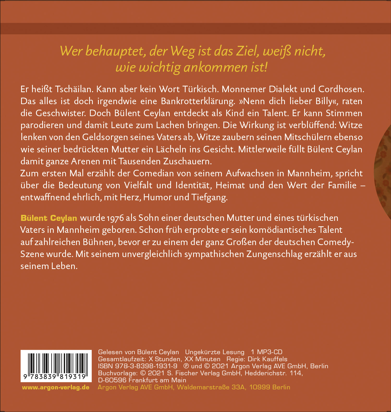 Rückseitencover Ankommen