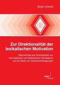 Vorderes Coverbild Zur Direktionalität der lexikalischen Motivation