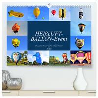 Vorderes Coverbild HEIßLUFT-BALLON-Event (hochwertiger Premium Wandkalender 2025 DIN A2 quer), Kunstdruck in Hochglanz