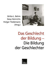 Vorderes Coverbild Das Geschlecht der Bildung — Die Bildung der Geschlechter