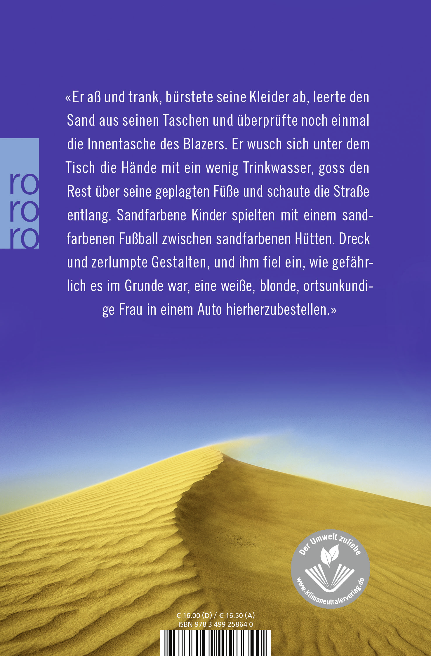 Rückseitencover Sand
