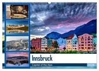 Vorderes Coverbild Innsbruck - Capital of the Alps (Wandkalender 2026 DIN A2 quer), CALVENDO Monatskalender