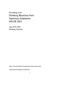 Vorderes Coverbild Proceedings of the workshop Hamburg neutrinos from supernova explosions HAvSE 2011