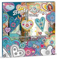Vorderes Coverbild Bunte Herzen Bastelset