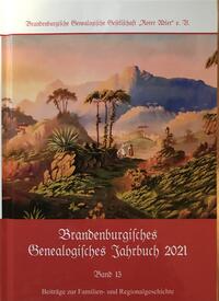 Vorderes Coverbild Brandenburgisches Genealogisches Jahrbuch (BGJ) / Brandenburgisches Genealogisches Jahrbuch 2021
