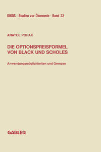 Vorderes Coverbild Die Optionspreisformel von Black und Scholes