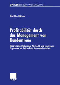 Vorderes Coverbild Profitabilität durch das Management von Kundentreue
