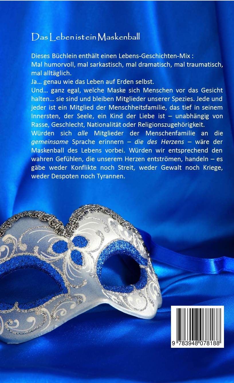 Rückseitencover Das Leben ist ein Maskenball