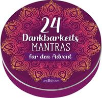 Vorderes Coverbild Adventskalender in der Dose. 24 Dankbarkeitsmantras für den Advent