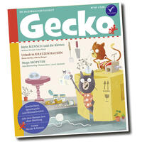 Vorderes Coverbild Gecko Kinderzeitschrift Band 101