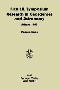 Vorderes Coverbild Proceeding of the First Lunar International Laboratory (LIL) Symposium Research in Geosciences and Astronomy