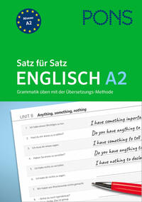 Vorderes Coverbild PONS Satz für Satz Englisch A2
