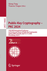 Vorderes Coverbild Public-Key Cryptography – PKC 2024