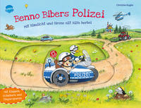 Vorderes Coverbild Benno Bibers Polizei. Mit Blaulicht und Sirene eilt Hilfe herbei