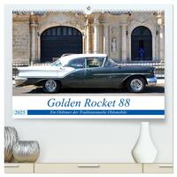 Vorderes Coverbild Golden Rocket 88 - Oldsmobile 1957 in Kuba (hochwertiger Premium Wandkalender 2025 DIN A2 quer), Kunstdruck in Hochglanz