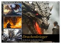 Vorderes Coverbild Drachenkrieger (Wandkalender 2026 DIN A4 quer), CALVENDO Monatskalender