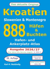 Vorderes Coverbild Kroatien - 888 Häfen und Buchten, 38. Auflage!