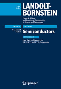 Vorderes Coverbild New Data and Updates for I-VII, III-V and II-VI Compounds