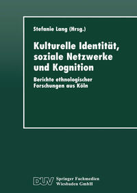 Vorderes Coverbild Kulturelle Identität, soziale Netzwerke und Kognition