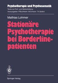 Vorderes Coverbild Stationäre Psychotherapie bei Borderlinepatienten
