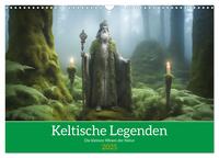 Vorderes Coverbild Keltische Legenden - Die kleinen Wesen der Natur (Wandkalender 2025 DIN A3 quer), CALVENDO Monatskalender