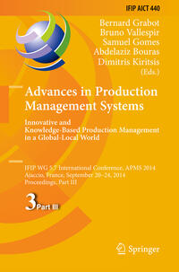 Vorderes Coverbild Advances in Production Management Systems: Innovative and Knowledge-Based Production Management in a Global-Local World