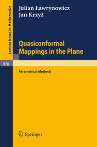 Vorderes Coverbild Quasiconformal Mappings in the Plane