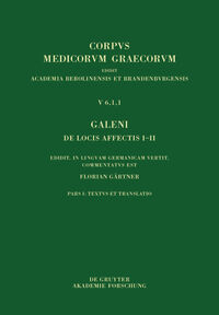Vorderes Coverbild Galeni De locis affectis I–II