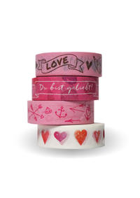 Vorderes Coverbild Washi Tapes Set Rosa »Du bist geliebt!«