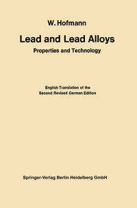 Vorderes Coverbild Lead and Lead Alloys