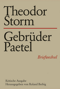 Vorderes Coverbild Theodor Storm - Gebrüder Paetel
