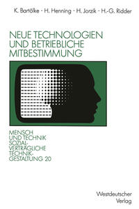 Vorderes Coverbild Neue Technologien und betriebliche Mitbestimmung