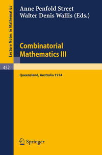 Vorderes Coverbild Combinatorial Mathematics III