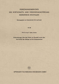 Vorderes Coverbild Untersuchungen über das Fräsen von Baustahl sowie über den Einfluß des Gefüges auf die Zerspanbarkeit
