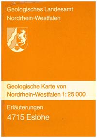 Vorderes Coverbild Geologische Karten von Nordrhein-Westfalen 1:25000 / Eslohe