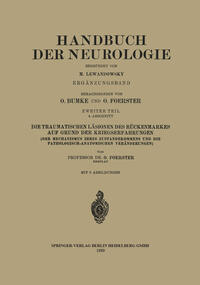 Vorderes Coverbild Die traumatischen Läsionen des Rückenmarkes auf Grund der Kriegserfahrungen
