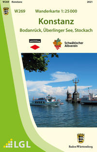 Vorderes Coverbild W269 Wanderkarte 1:25 000 Konstanz