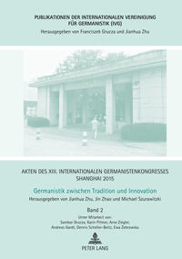 Vorderes Coverbild Akten des XIII. Internationalen Germanistenkongresses Shanghai 2015 – Germanistik zwischen Tradition und Innovation