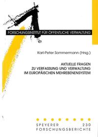Vorderes Coverbild Aktuelle Fragen zu Verfassung und Verwaltung im europäischen Mehrebenensystem