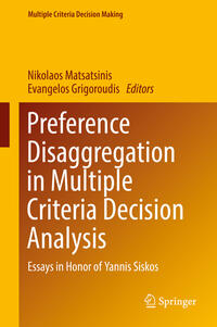 Vorderes Coverbild Preference Disaggregation in Multiple Criteria Decision Analysis