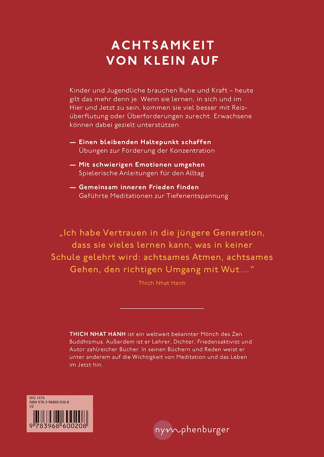 Rückseitencover Achtsamkeit mit Kindern