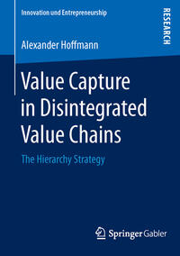 Vorderes Coverbild Value Capture in Disintegrated Value Chains