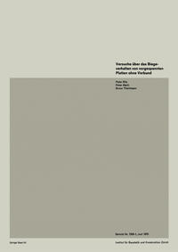 Vorderes Coverbild Versuche über das Biegeverhalten von vorgespannten Platten ohne Verbund