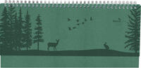 Vorderes Coverbild Alpha Edition - Tisch-Querkalender Nature Line Forest 2025, Notizkalender, 29,7x13,5cm, Kalender mit 112 Seiten, Notizbereich, Jahresübersichten, Ferientermine und internationales Kalendarium