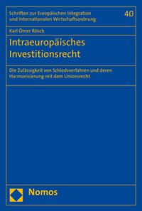 Vorderes Coverbild Intraeuropäisches Investitionsrecht