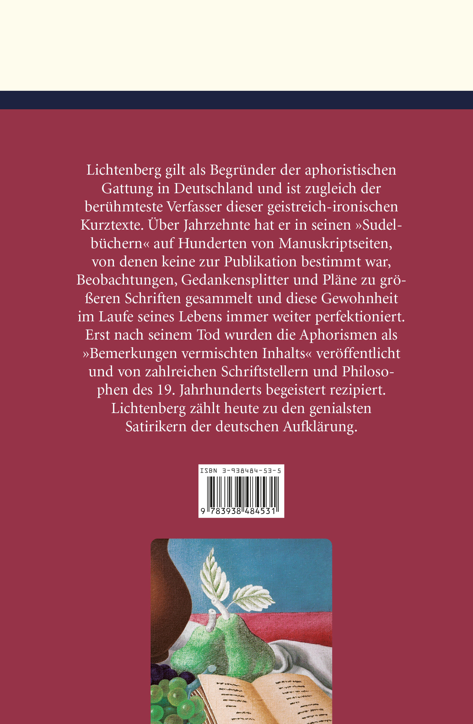 Rückseitencover Aphorismen