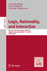 Vorderes Coverbild Logic, Rationality, and Interaction