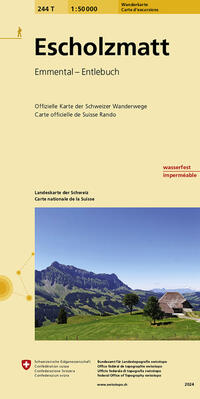 Vorderes Coverbild 244T Escholzmatt Wanderkarte