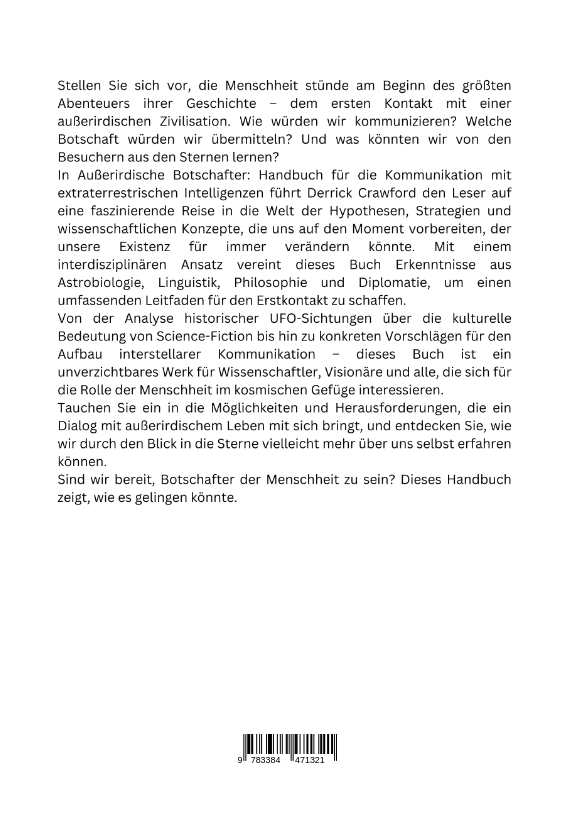 Rückseitencover Außerirdische Botschafter
