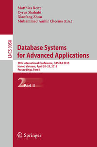 Vorderes Coverbild Database Systems for Advanced Applications